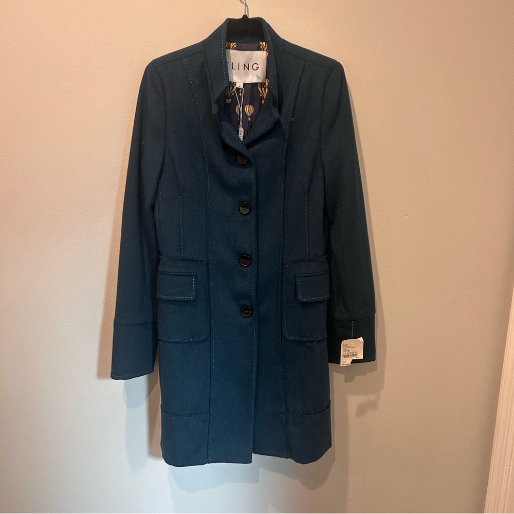 Kling Deep Green Wool Coat